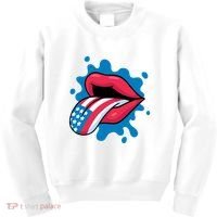American Flag Tongue Kids Sweatshirt thumb 0
