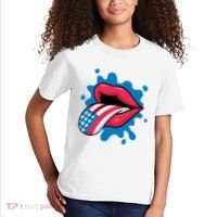 American Flag Tongue Kids T-Shirt thumb 2