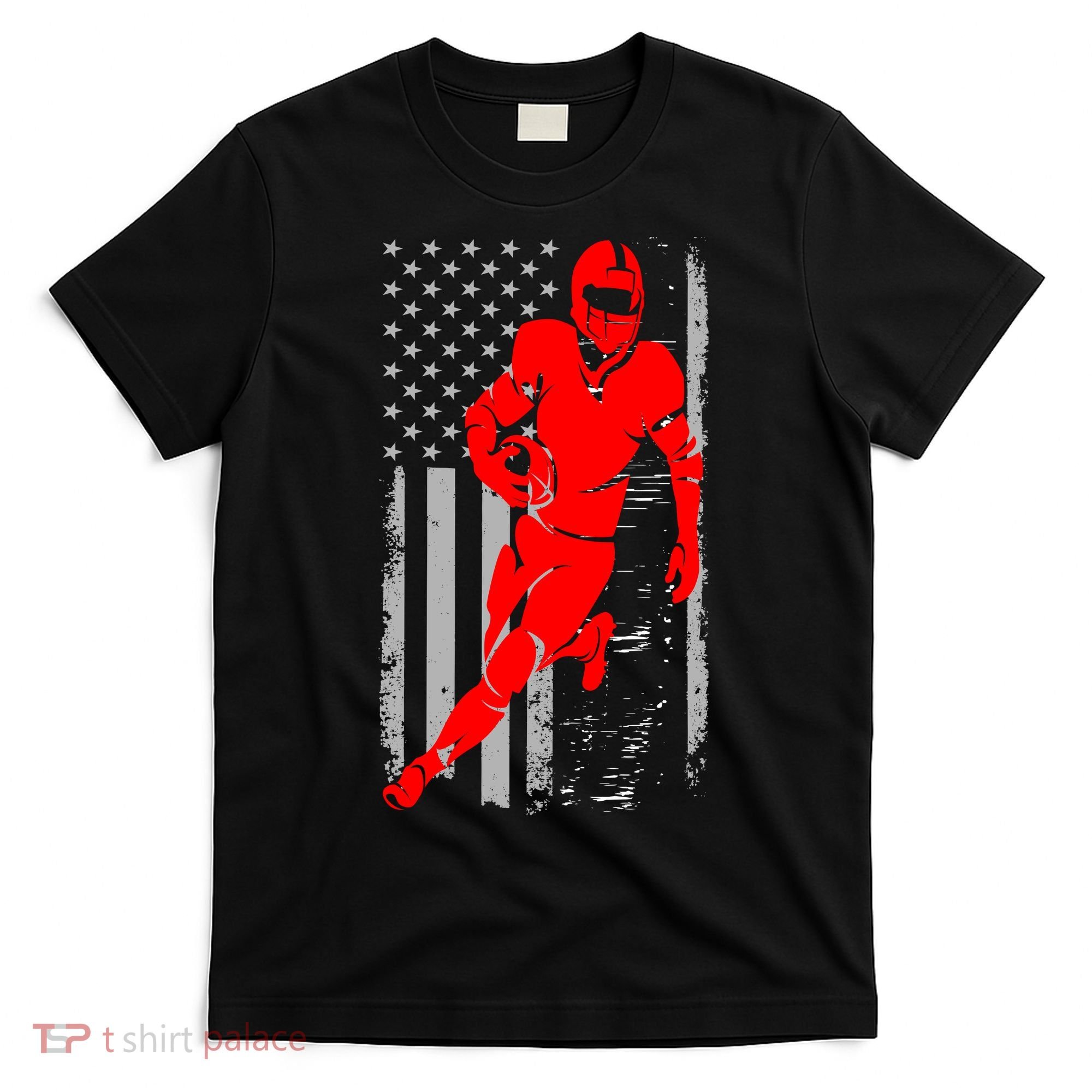 American Football Vintage Flag USA T-Shirt