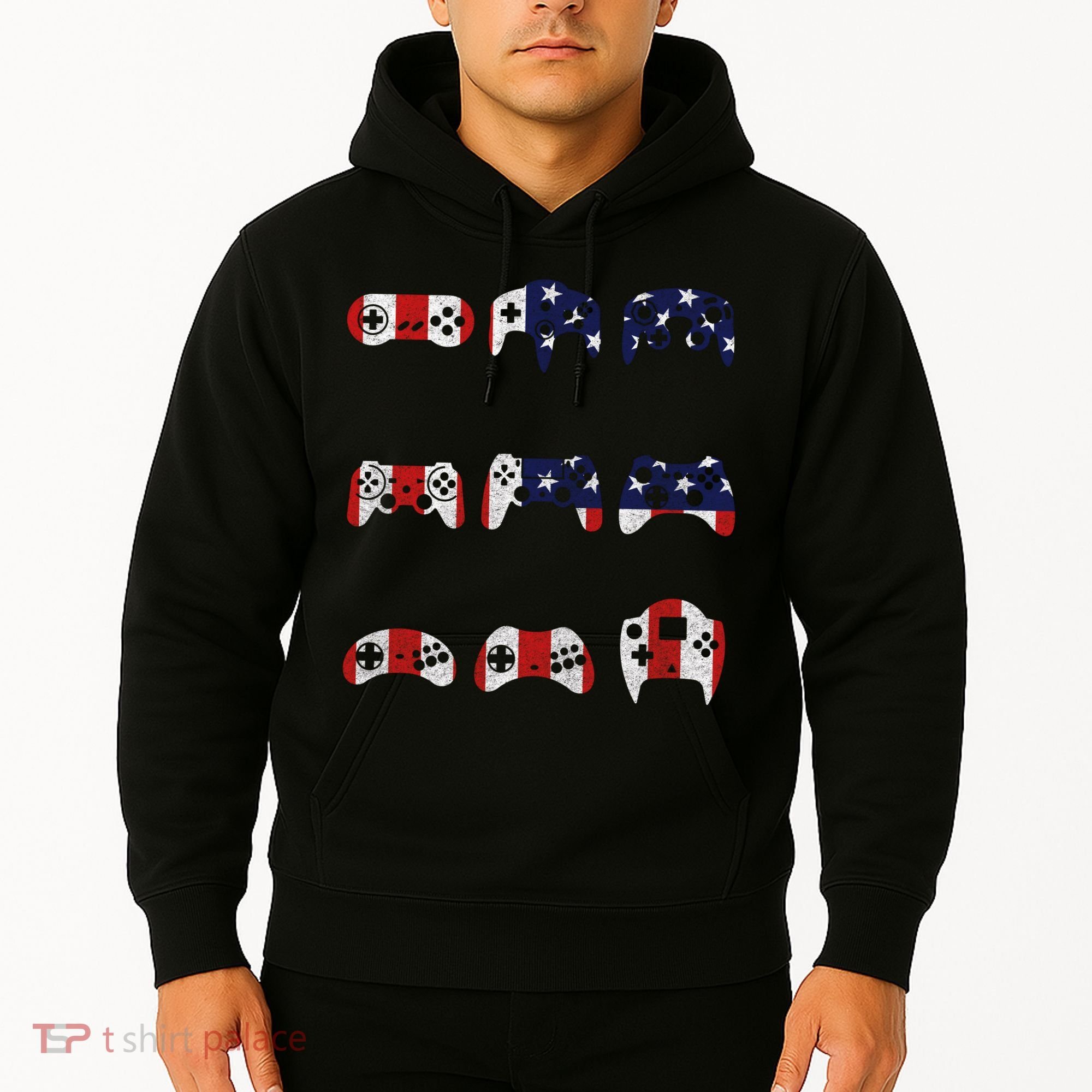 American Gamer Mash Up Controllers Hoodie