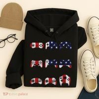 American Gamer Mash Up Controllers Hoodie thumb 4