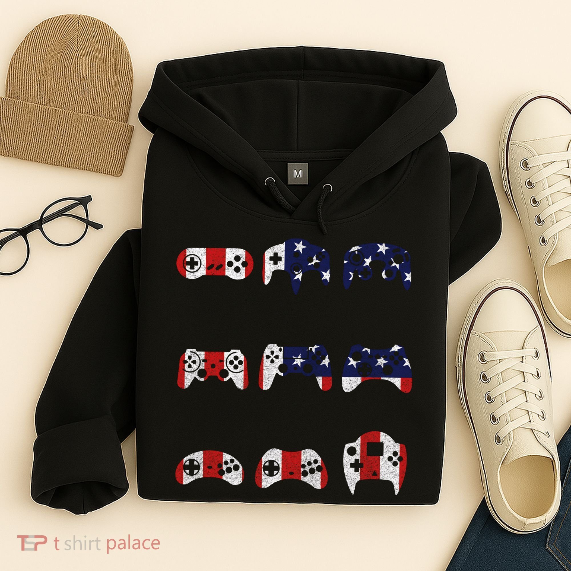 American Gamer Mash Up Controllers Hoodie
