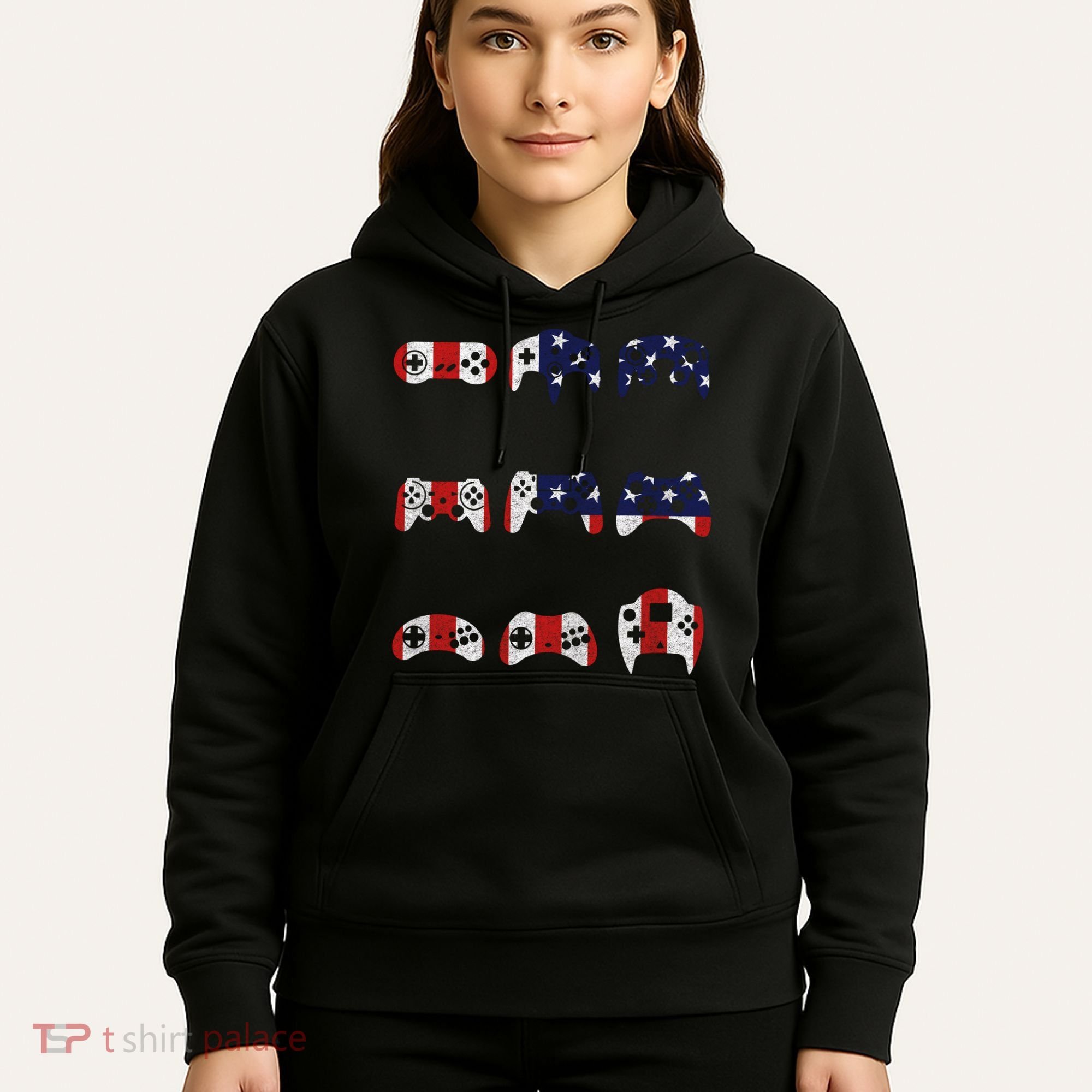 American Gamer Mash Up Controllers Hoodie