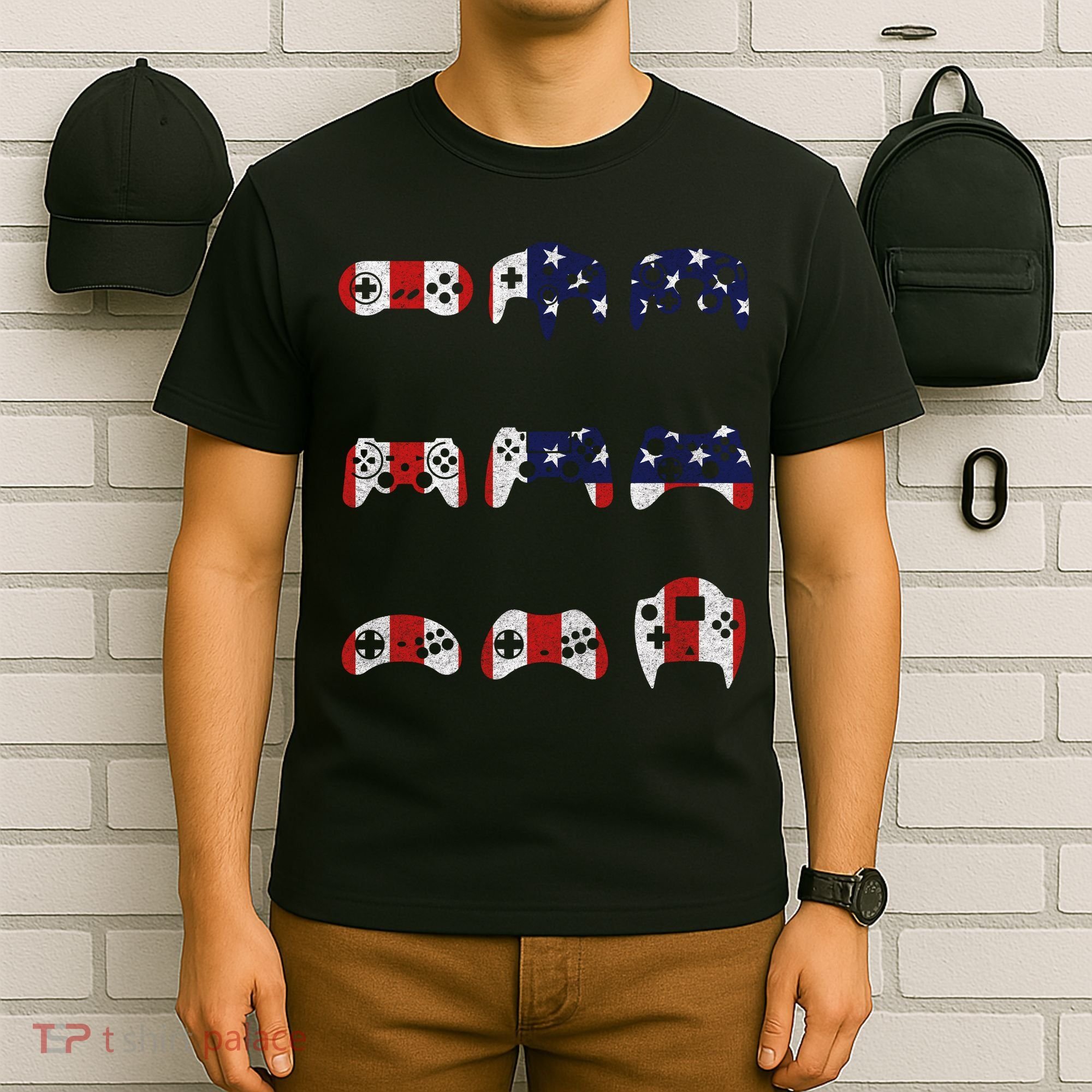 American Gamer Mash Up Controllers T-Shirt