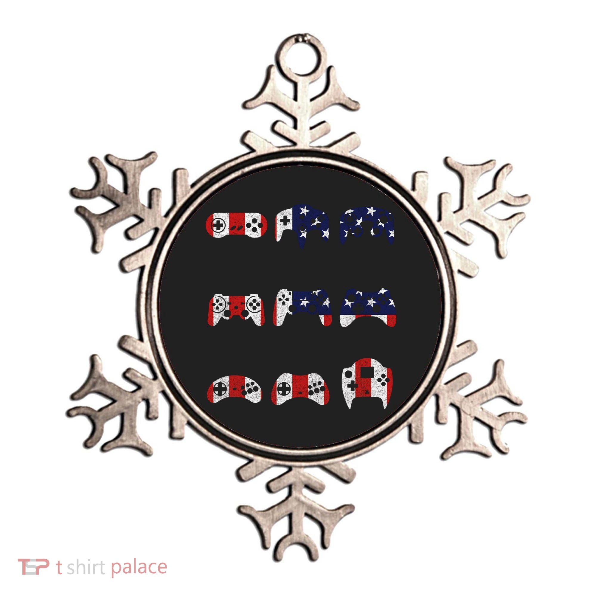 American Gamer Mash Up Controllers Ornament
