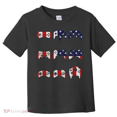 American Gamer Mash Up Controllers Toddler T-Shirt