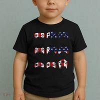 American Gamer Mash Up Controllers Toddler T-Shirt thumb 2
