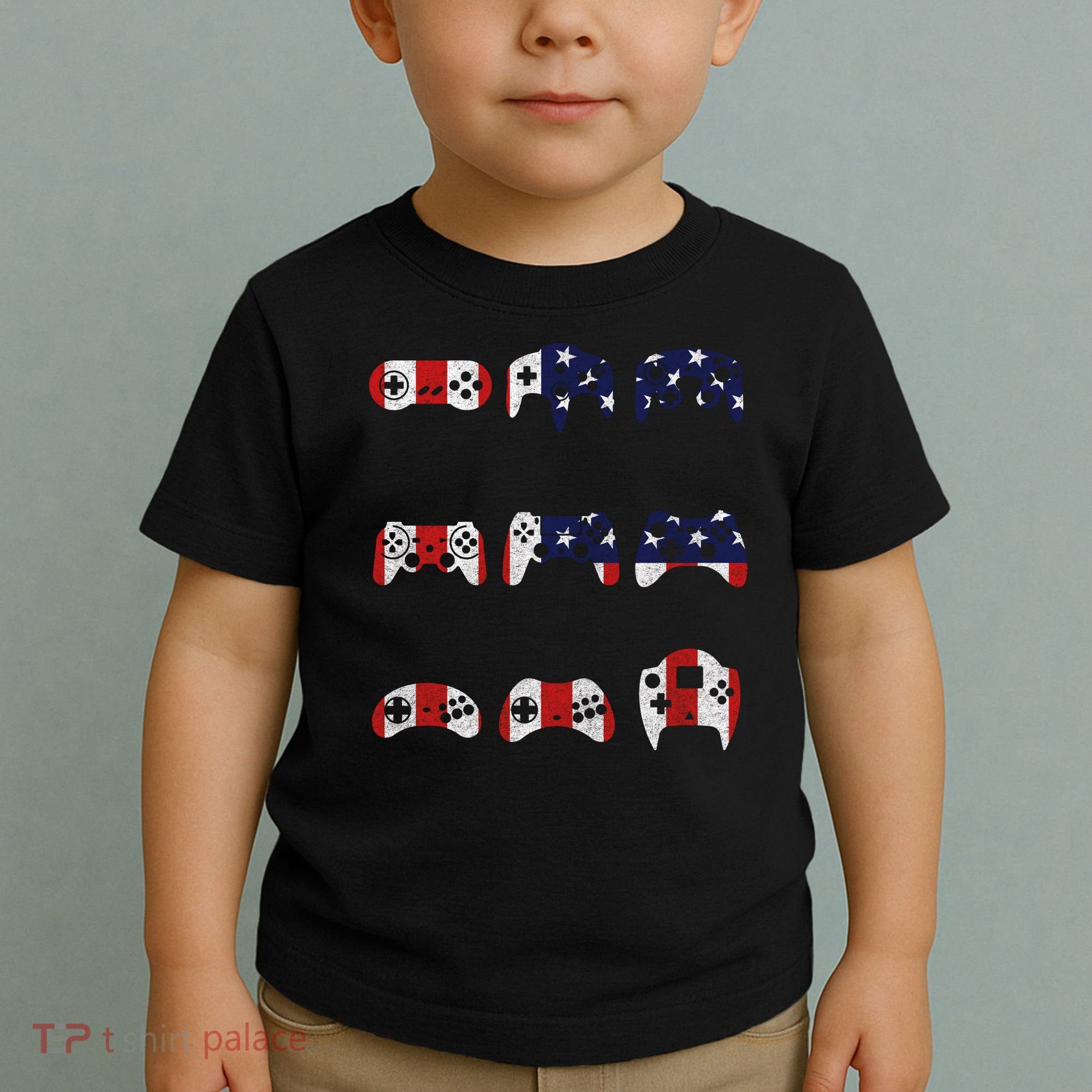 American Gamer Mash Up Controllers Toddler T-Shirt