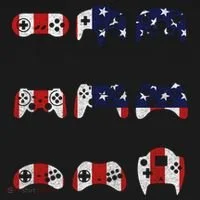 American Gamer Mash Up Controllers Toddler T-Shirt thumb 4