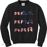 American Gamer Mash Up Controllers Kids Sweatshirt thumb 0