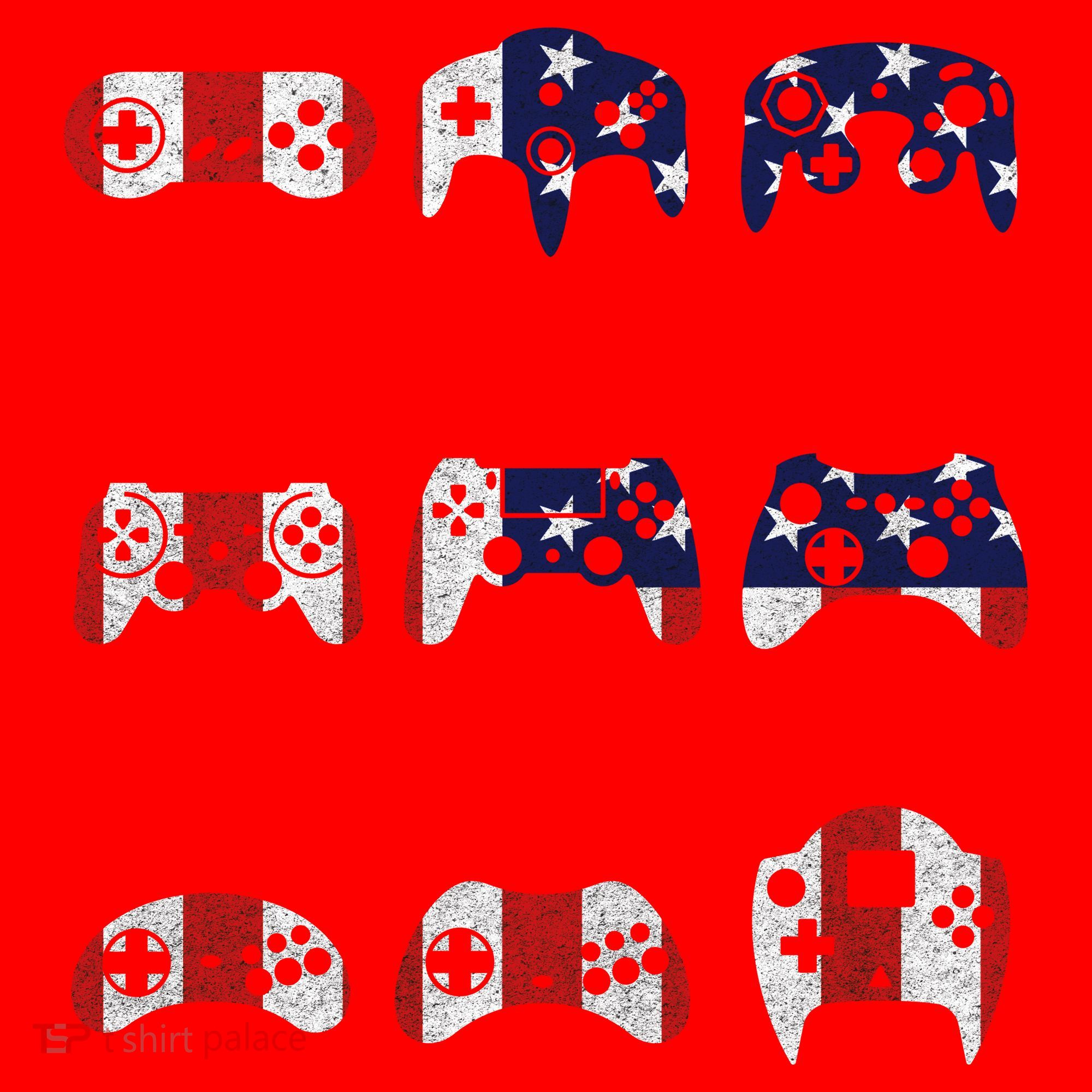 American Gamer Mash Up Controllers Santa Hat
