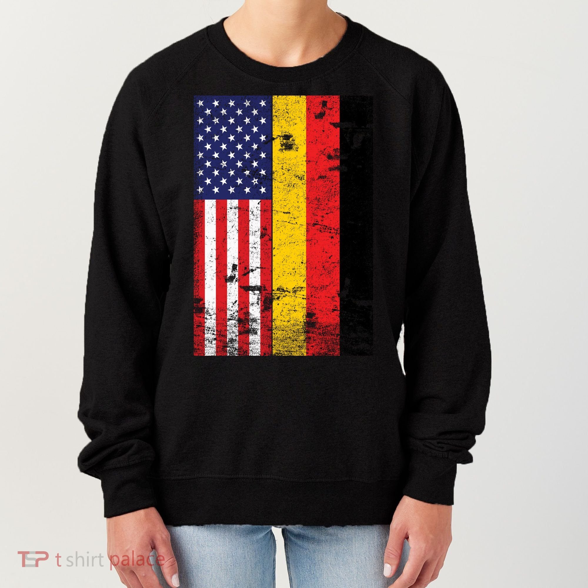 American German Flag Women's Sweatshirt