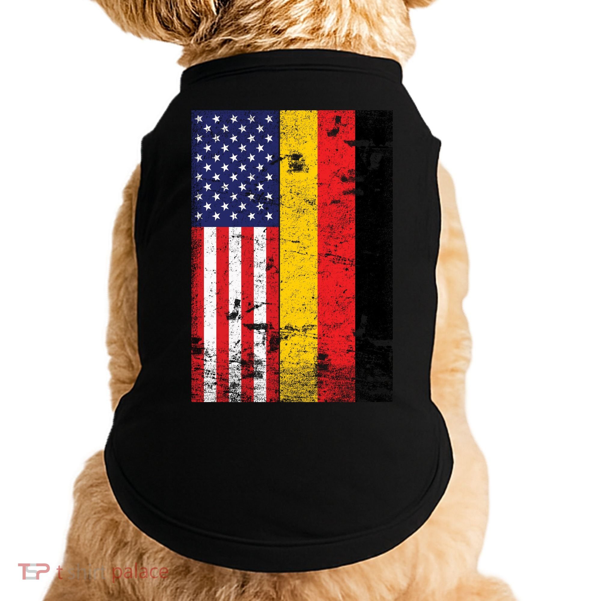 American German Flag Doggie Tank