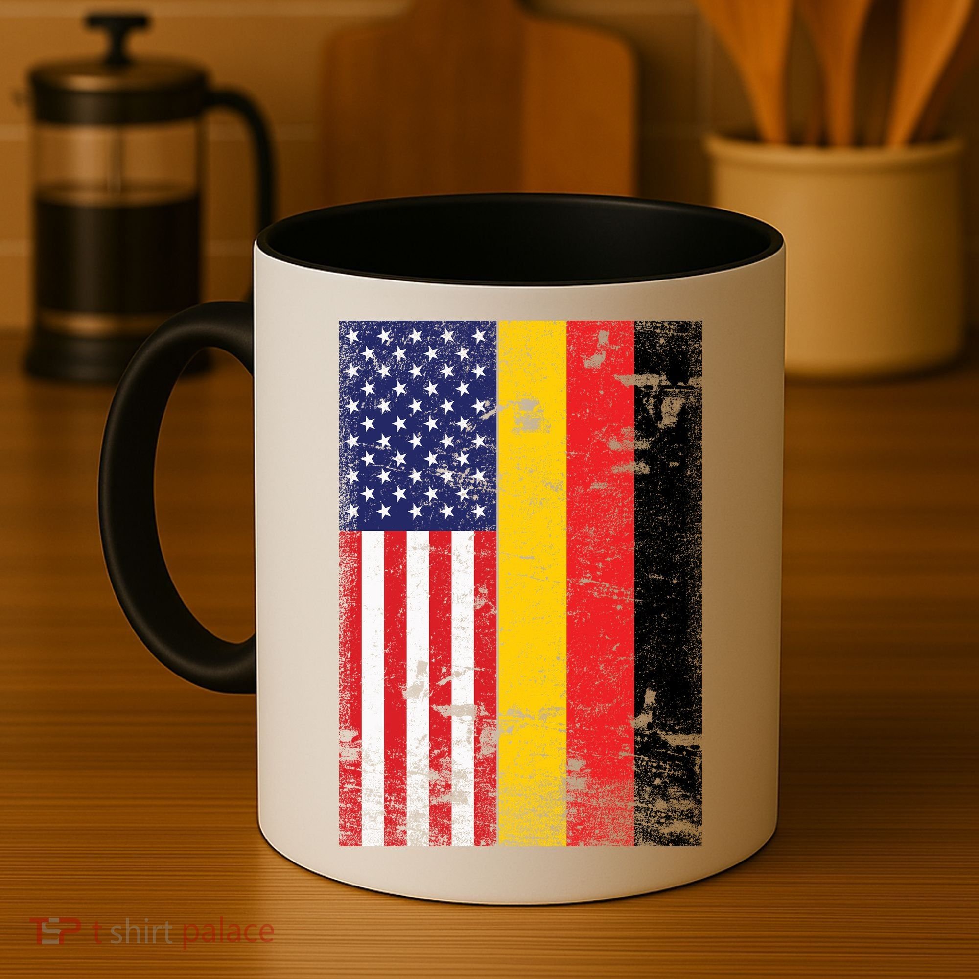 American German Flag Coffee Mug