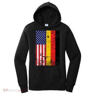 American German Flag Women's Hoodie