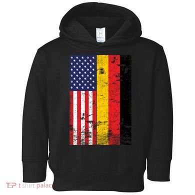 American German Flag Toddler Hoodie