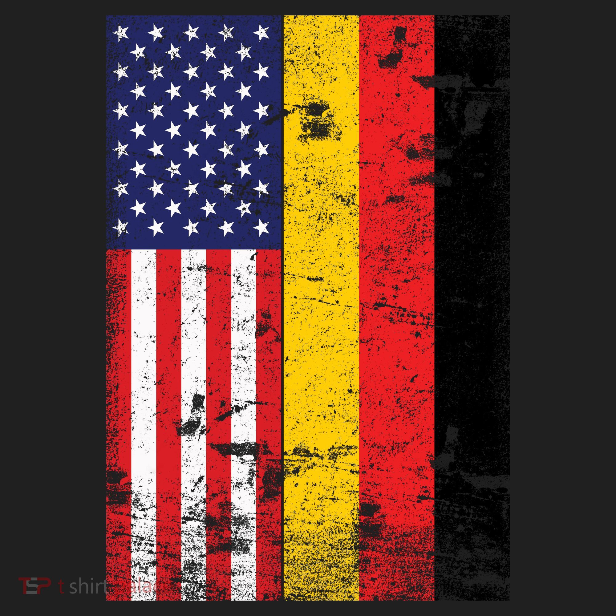 American German Flag Golf Towel