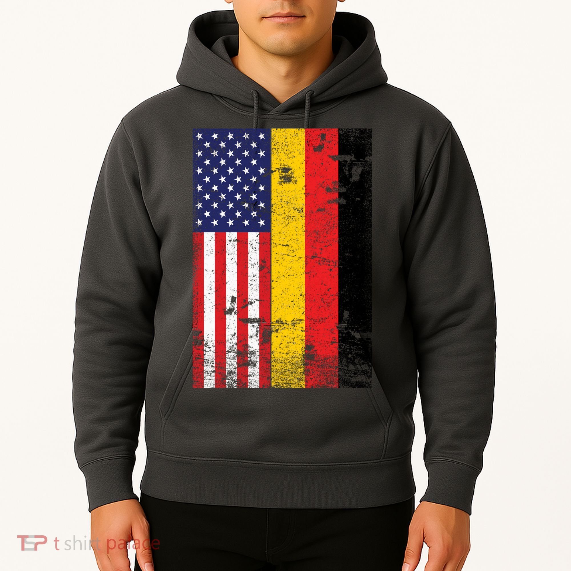 American German Flag Hoodie