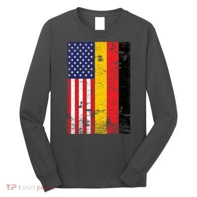 American German Flag Long Sleeve Shirt