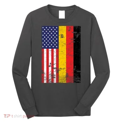 American German Flag Long Sleeve Shirt