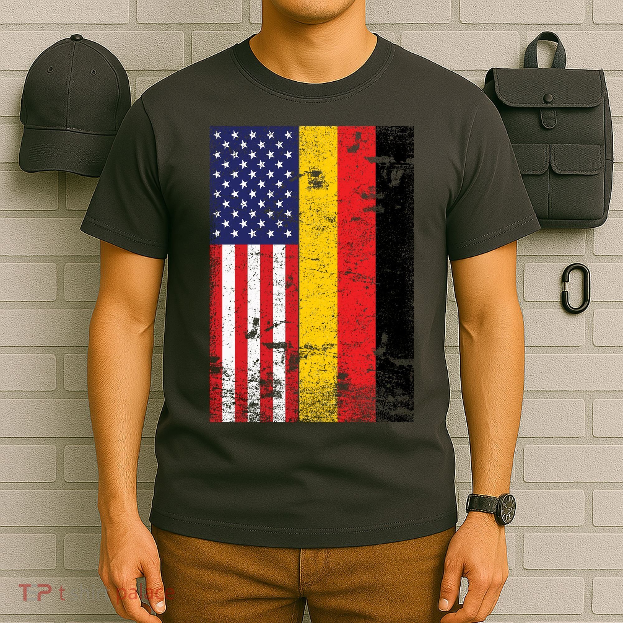 American German Flag T-Shirt