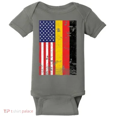 American German Flag Baby Bodysuit