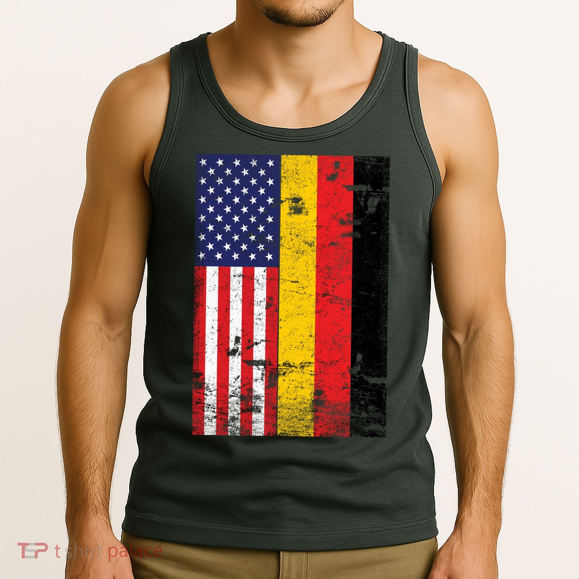 American German Flag Tank Top