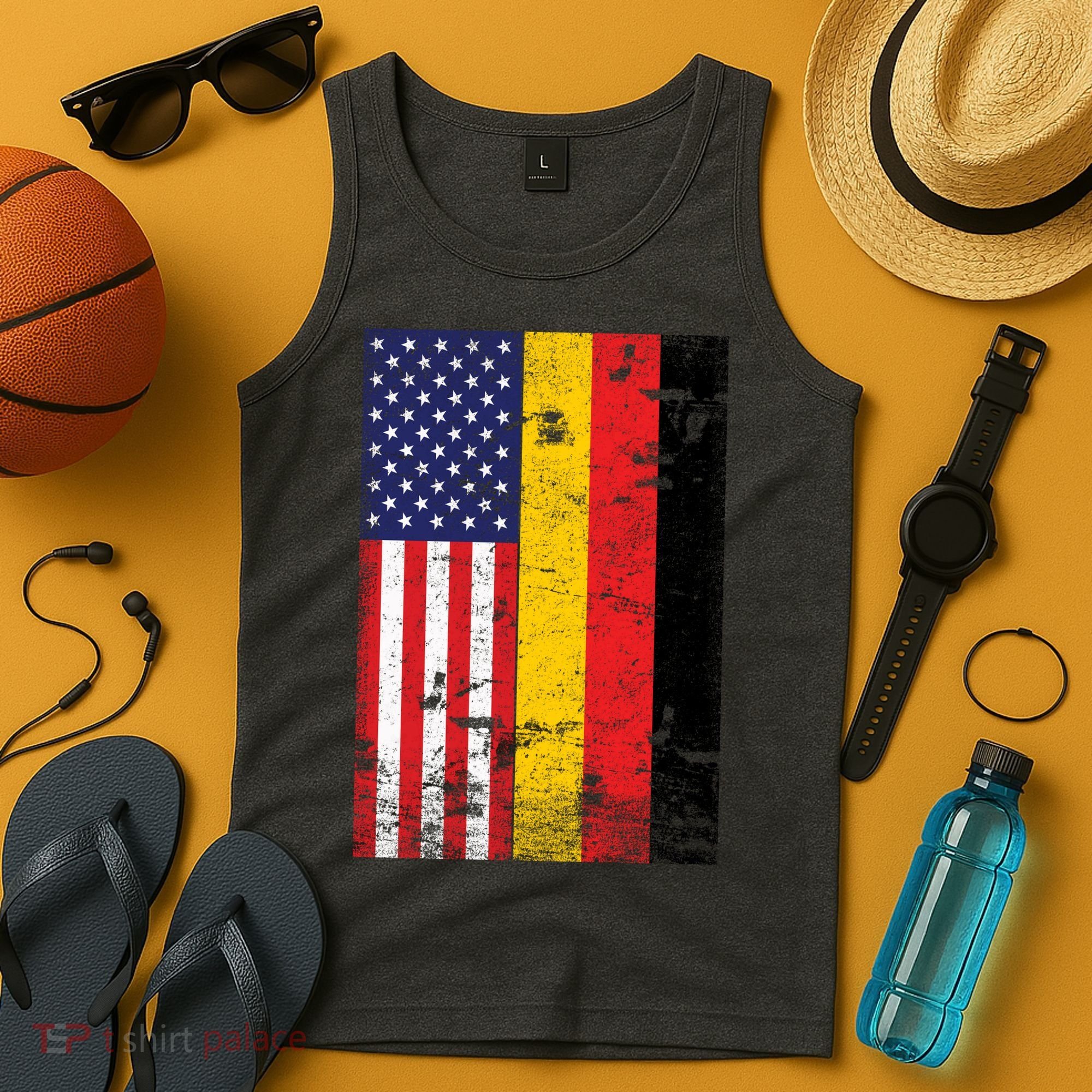 American German Flag Tank Top