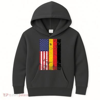 American German Flag Kids Hoodie