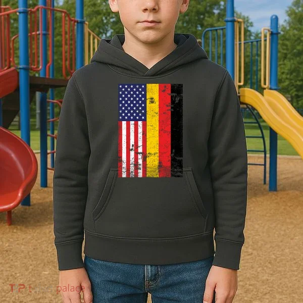 American German Flag Kids Hoodie