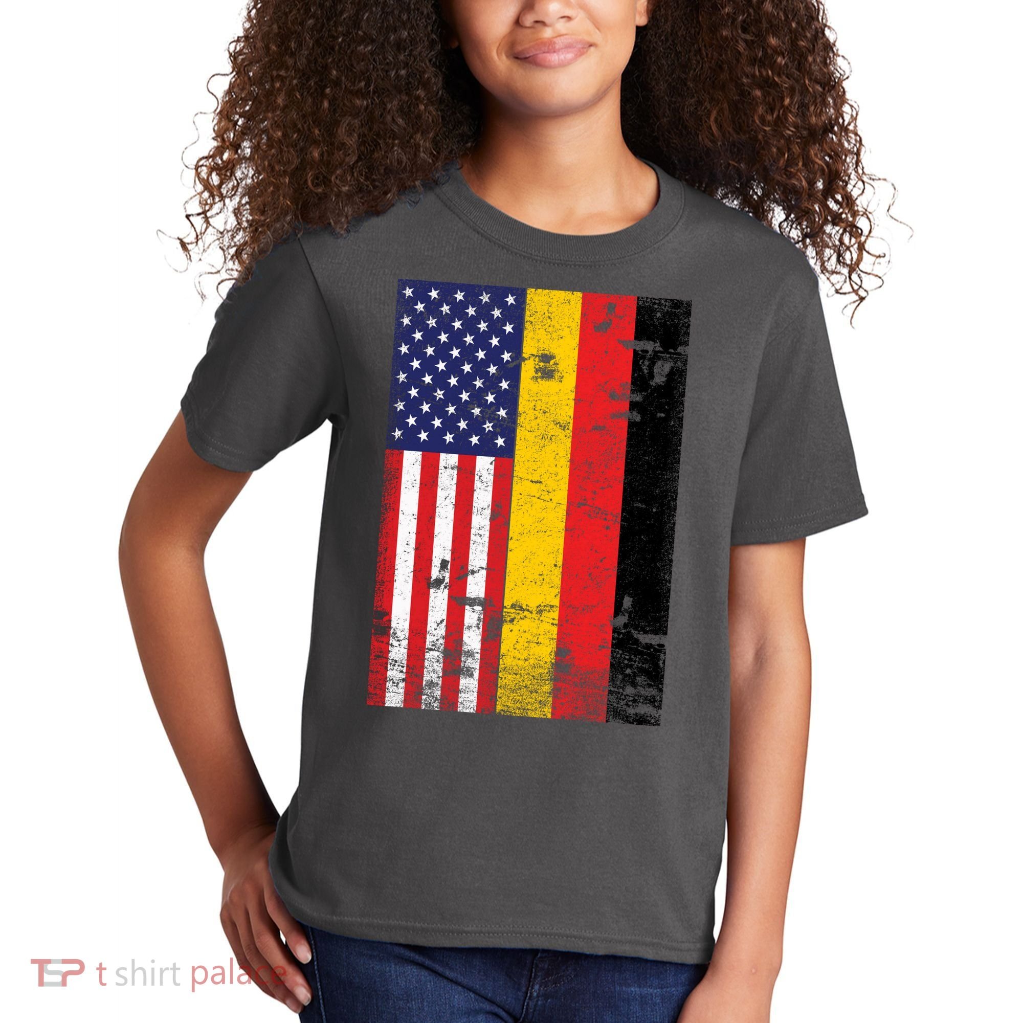 American German Flag Kids T-Shirt