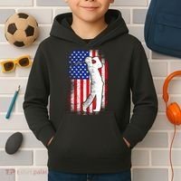 American Golf Flag Kids Hoodie thumb 2