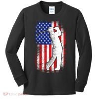 American Golf Flag Kids Long Sleeve Shirt thumb 0