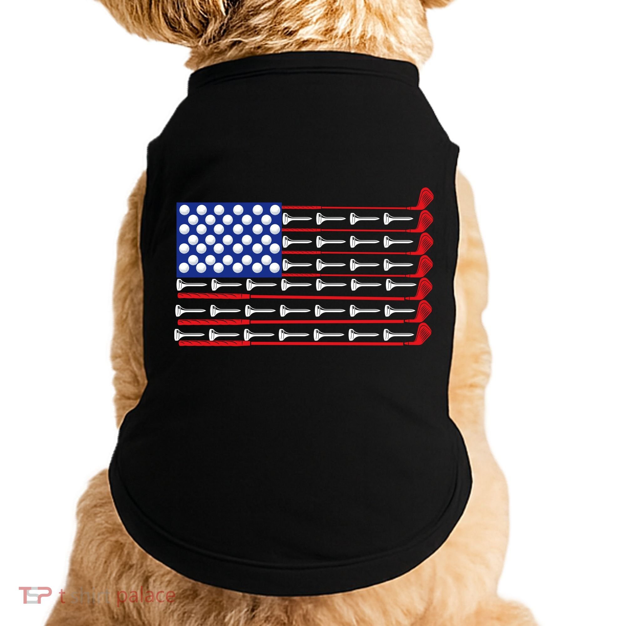 American Golf USA Flag Doggie Tank