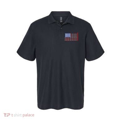 American Golf USA Flag Polo