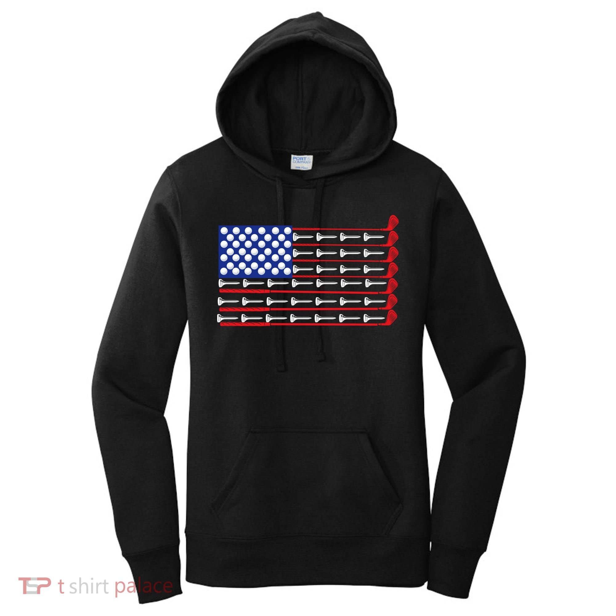 American Golf USA Flag Women's Hoodie