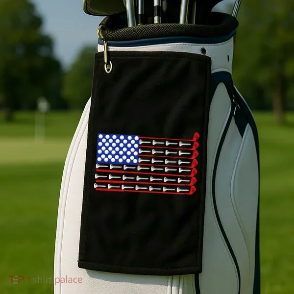 American Golf USA Flag Golf Towel