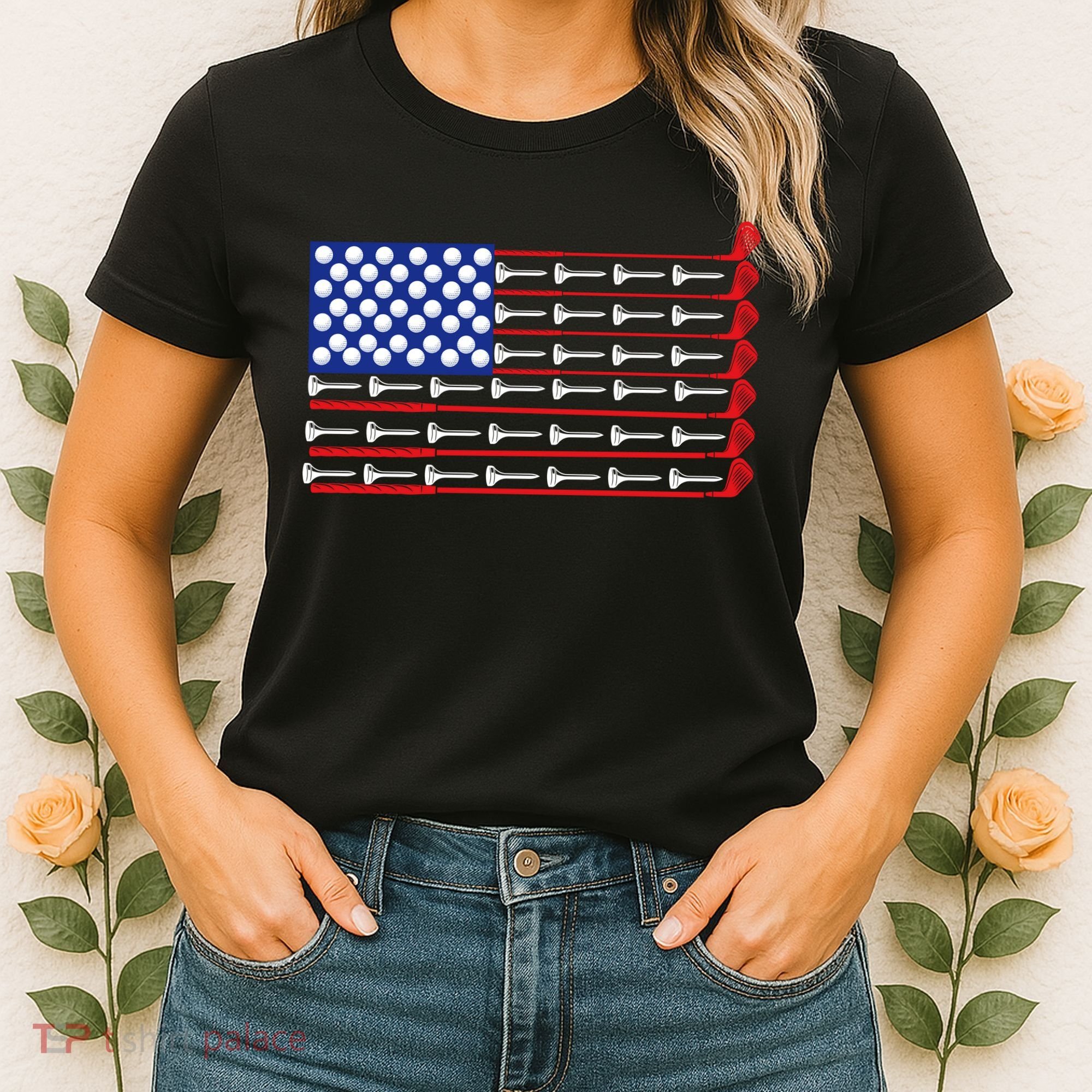 American Golf USA Flag Women's T-Shirt