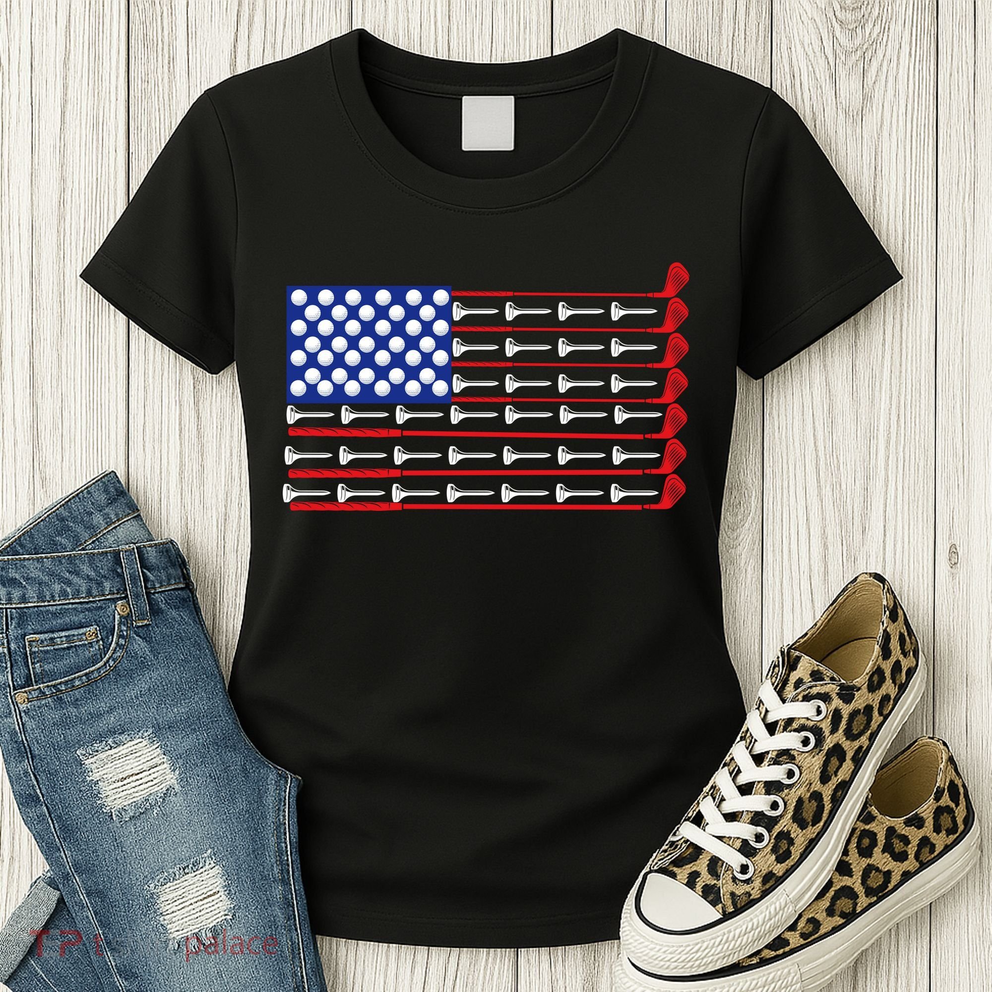 American Golf USA Flag Women's T-Shirt