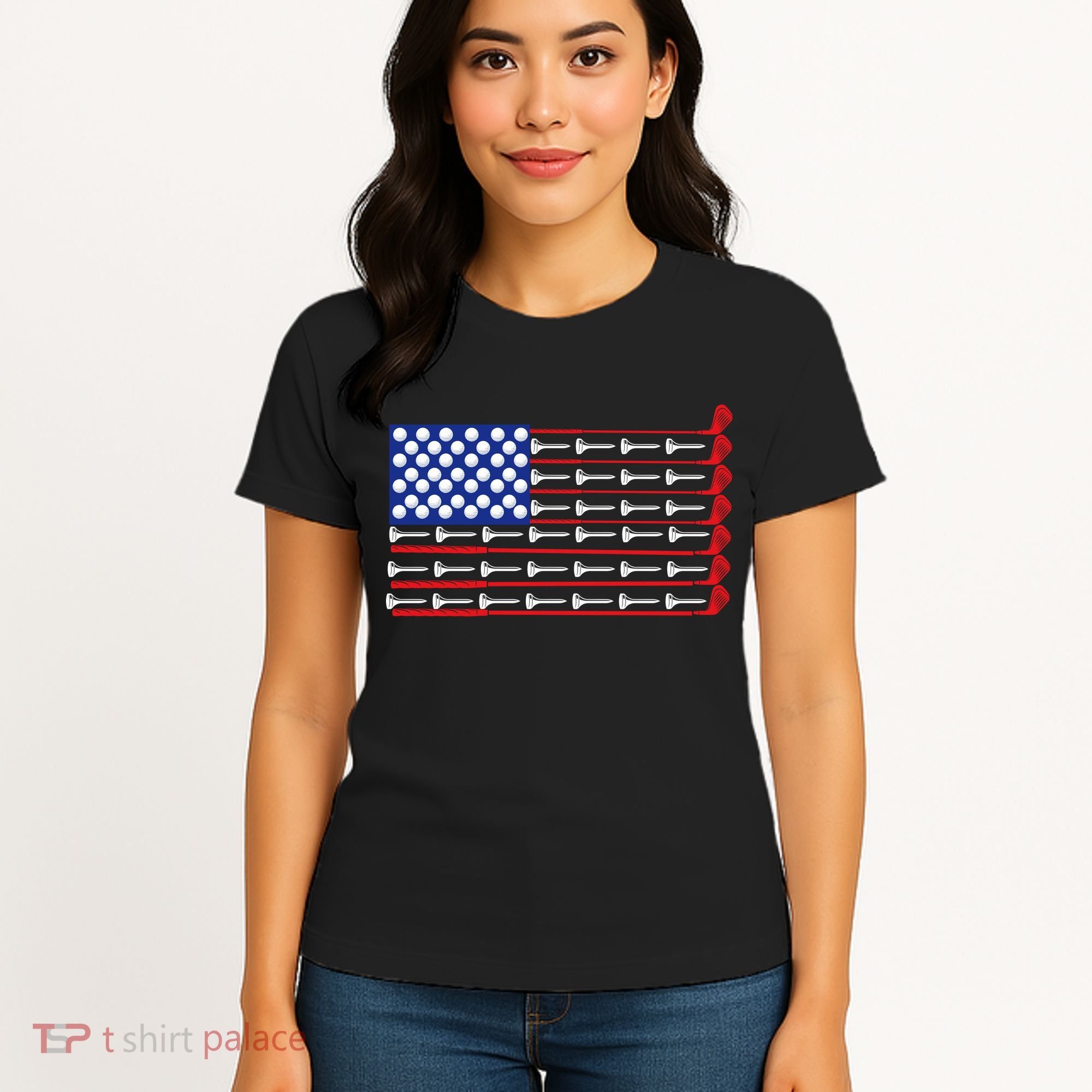 American Golf USA Flag Women's T-Shirt