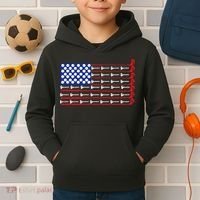 American Golf USA Flag Kids Hoodie thumb 2