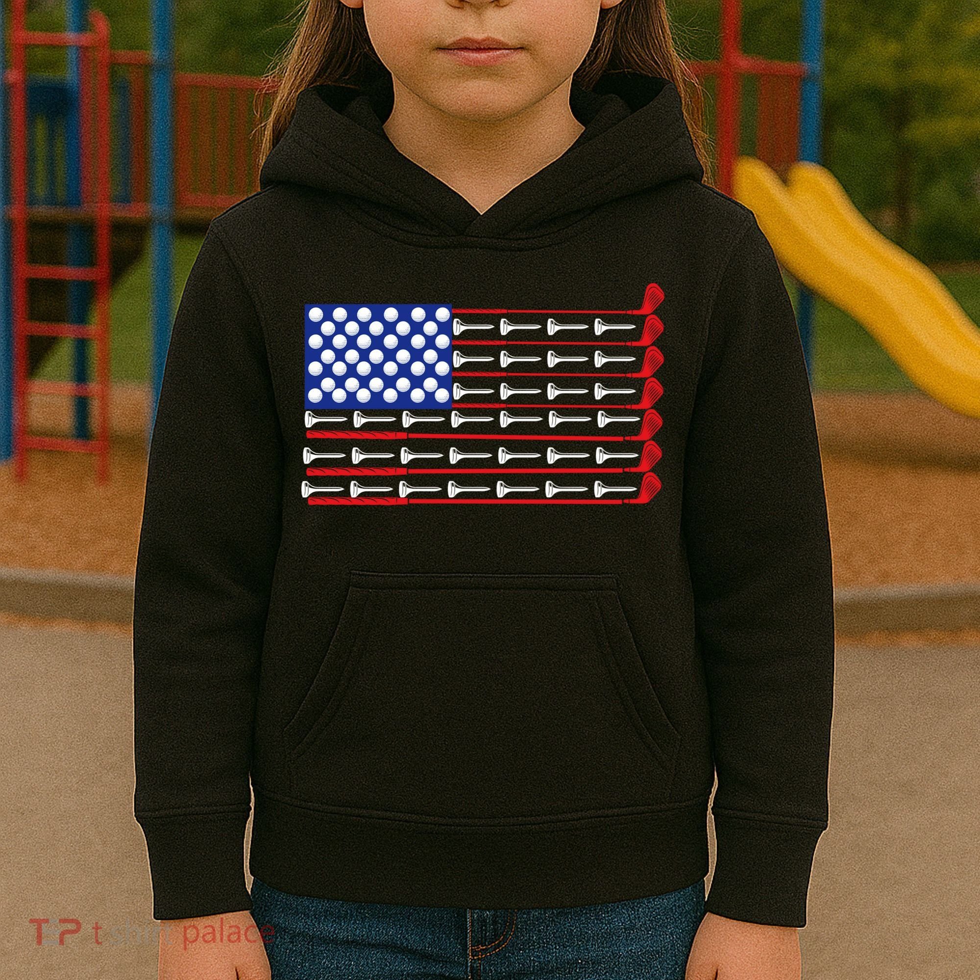 American Golf USA Flag Kids Hoodie