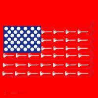 American Golf USA Flag Santa Hat thumb 1