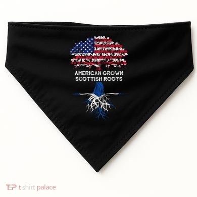 American Grown Scottish Roots USA-Made Doggie Bandana
