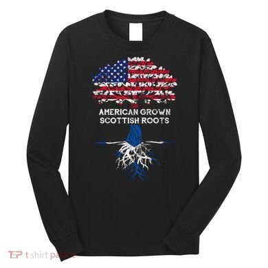 American Grown Scottish Roots Long Sleeve Shirt