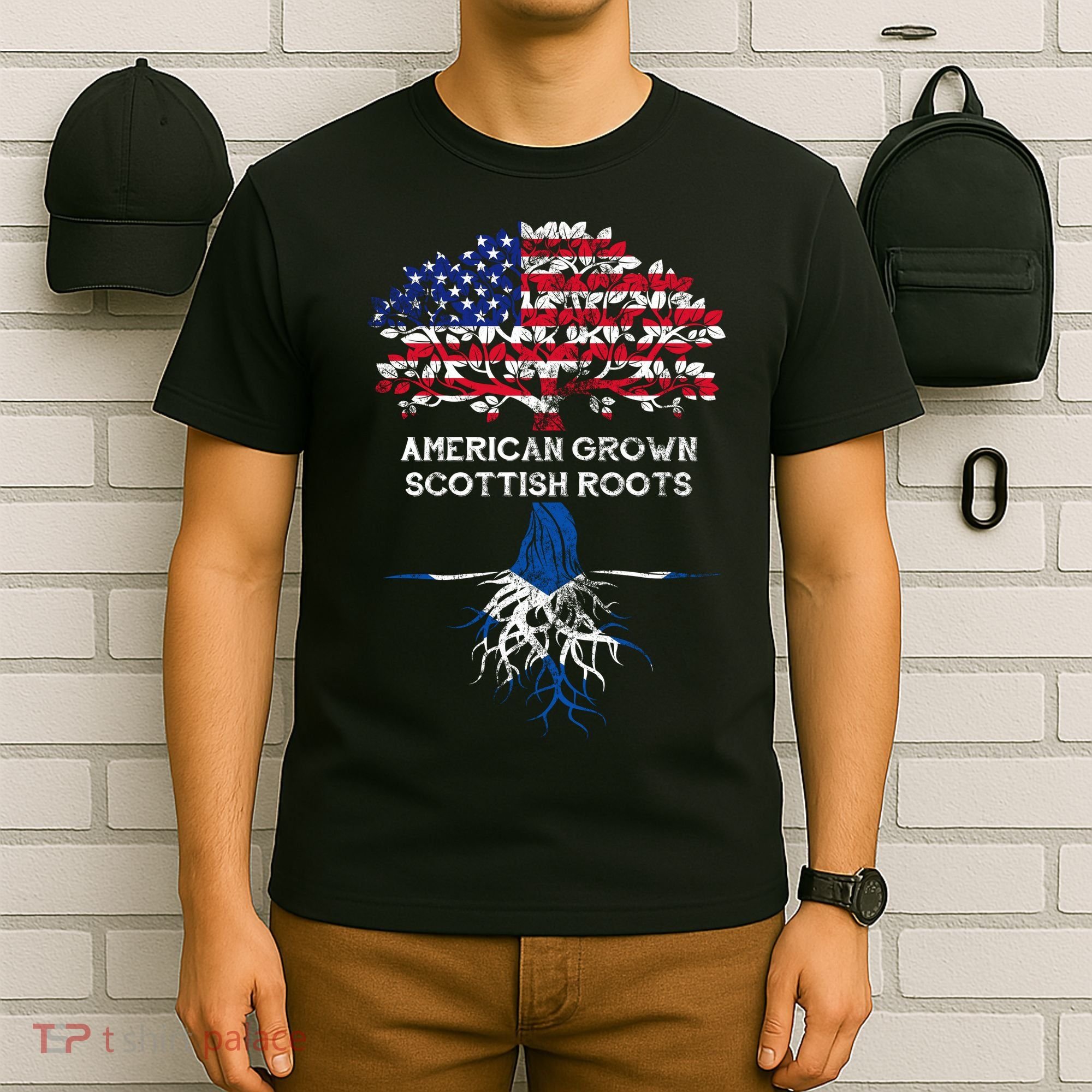 American Grown Scottish Roots T-Shirt