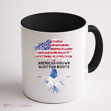 American Grown Scottish Roots Coffee Mug back