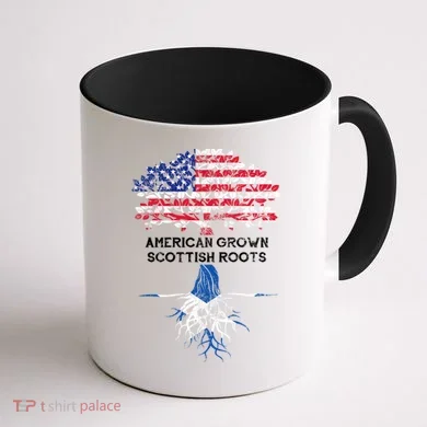 American Grown Scottish Roots Coffee Mug back