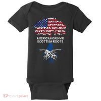 American Grown Scottish Roots Baby Bodysuit thumb 0