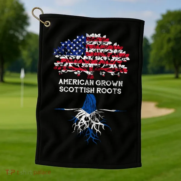American Grown Scottish Roots Golf Towel